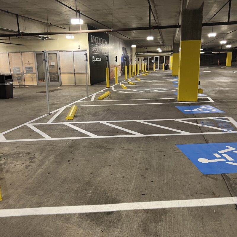 The Guide To Lot Striping In Parking Garages