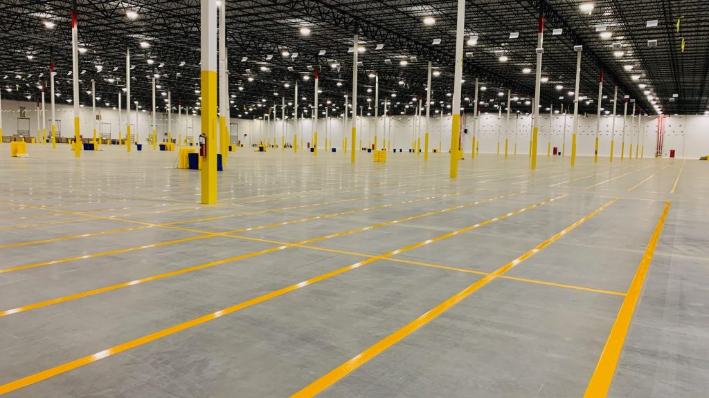 Can Tampa Warehouse Striping Enhance Safety?